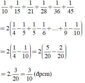 Bài tập Toán lớp 6: Phép cộng phân số