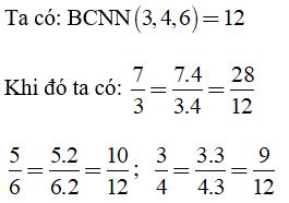 Bài tập Toán lớp 6: Quy đồng mẫu nhiều phân số