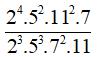 Bài tập Toán lớp 6: Rút gọn phân số
