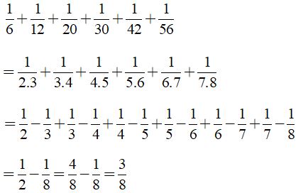 Phép trừ phân số