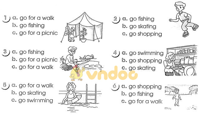 Bài tập tiếng Anh lớp 4 chương trình mới Unit 18 có đáp án