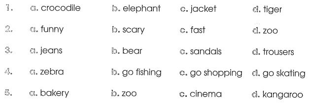 Bài tập tiếng Anh lớp 4 chương trình mới Unit 19 có đáp án