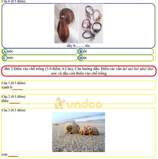 Bài tập theo tuần môn Tiếng việt lớp 1