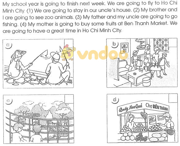 Bài tập cuối tuần môn Tiếng Anh lớp 4 - Tuần 34