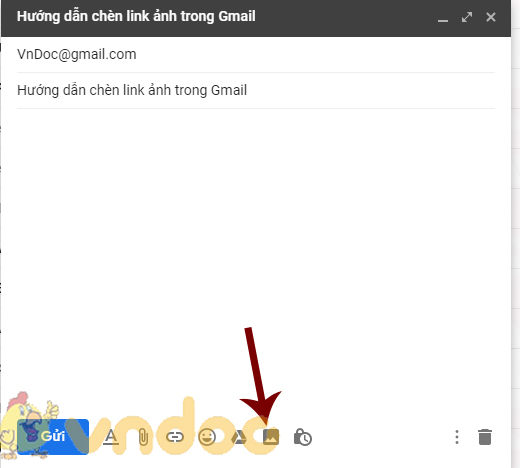 Chèn link ảnh trong Gmail