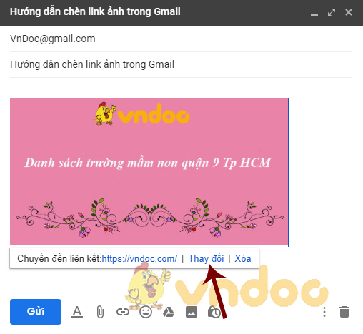 Hướng dẫn chèn link ảnh trong Gmail