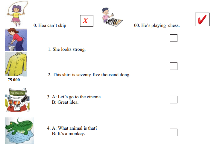 Đề thi học kì 2 lớp 4 môn Tiếng Anh