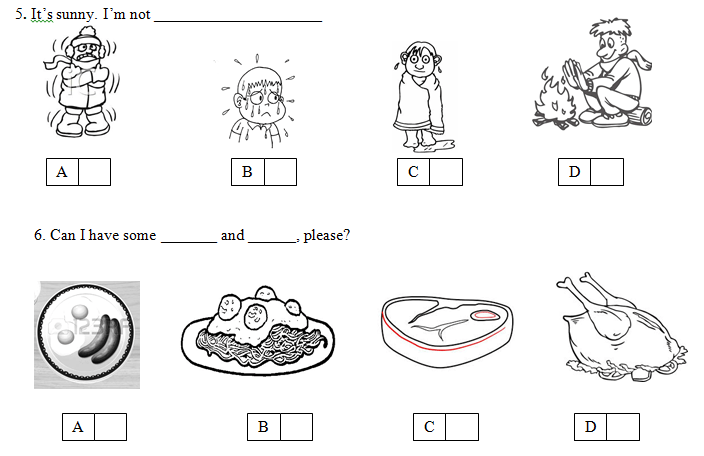 Đề thi học kì 2 lớp 3 môn Tiếng Anh