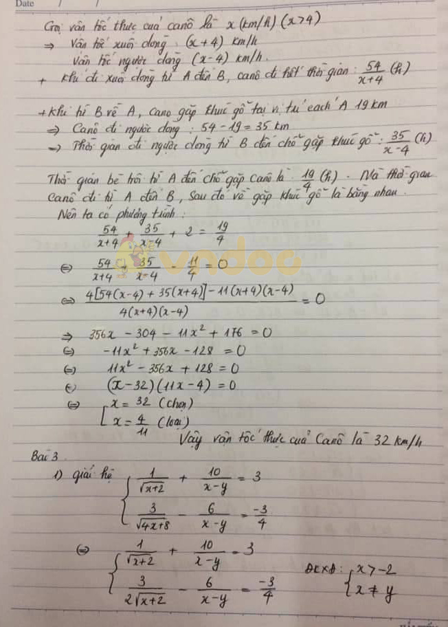 Đề thi thử vào lớp 10 môn Toán trường THCS&THPT Lương Thế Vinh, Hà Nội năm học 2019 - 2020 (lần 3)