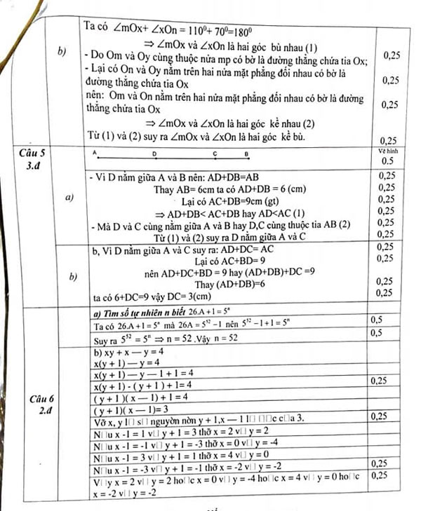 Đề thi HSG Toán lớp 6