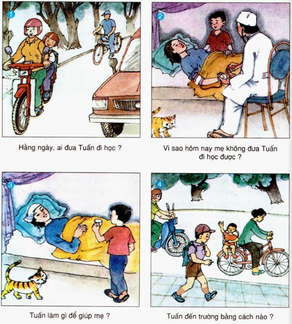 Giải bài tập SGK Tiếng Việt 2: Ôn tập giữa học kì I - Tiết 5 câu 1