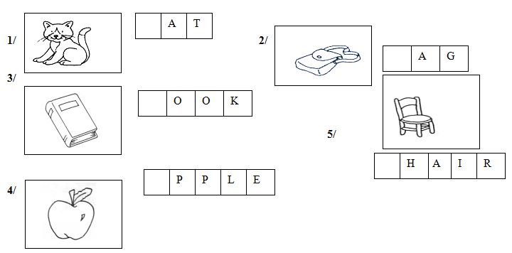 Đề kiểm tra học kì 2 môn Tiếng Anh lớp 1 trường Tiểu học Minh Hòa
