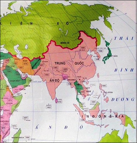 Lược đồ phong trào giải phóng dân tộc