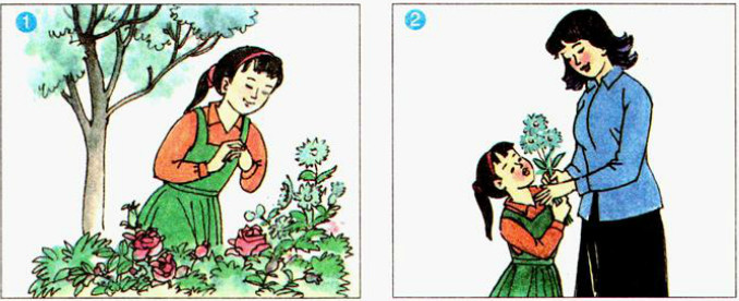 Giải bài tập Kể chuyện lớp 2: Bông hoa Niềm Vui câu 2