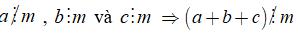  Tính chất chia hết của một tổng