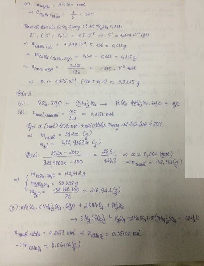 Đề thi tuyển sinh vào lớp 10 môn Hóa học Trường Phổ Thông Năng Khiếu, Hồ Chí Minh năm học 2019 - 2020