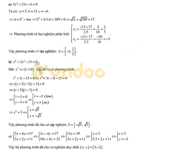 Đáp án đề thi vào lớp 10 môn Toán tỉnh Hậu Giang năm 2019