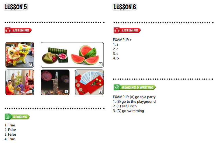 Giải Tiếng Anh 4 i-Learn Smart Start grade 4 Theme 5