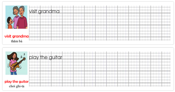 Tập viết Tiếng Anh lớp 5 Starter Back Together