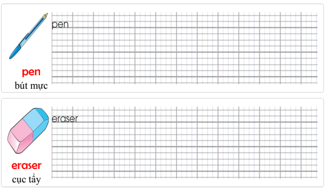 Tập viết Tiếng Anh lớp 2 Unit 1 What is it?