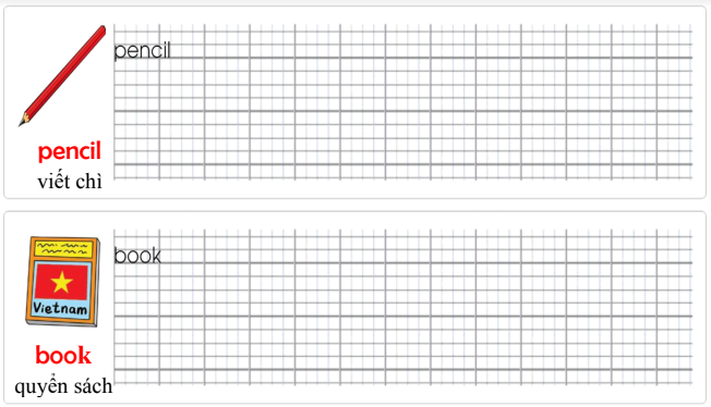 Tập viết Tiếng Anh lớp 2 Unit 1 What is it?