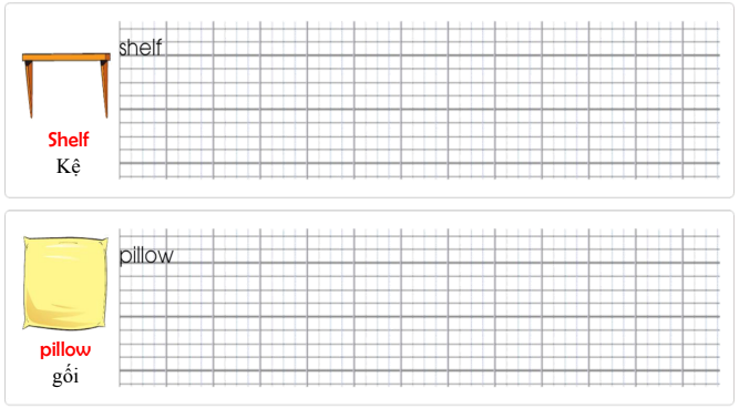 Tập viết Tiếng Anh lớp 3 Unit 1 Clean up