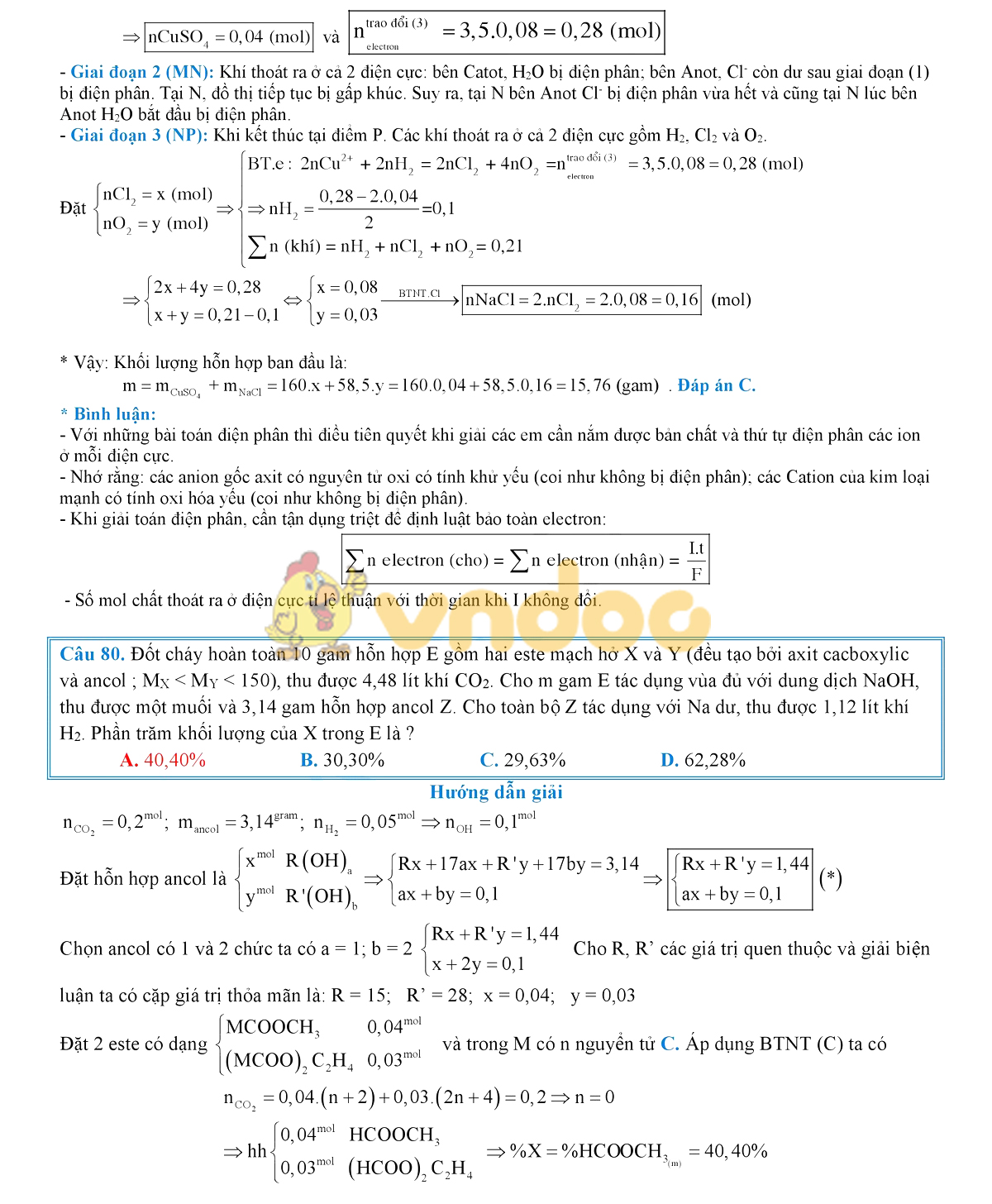 Lời giải chi tiết đề thi chính thức THPT Quốc gia năm 2019 môn Hóa học