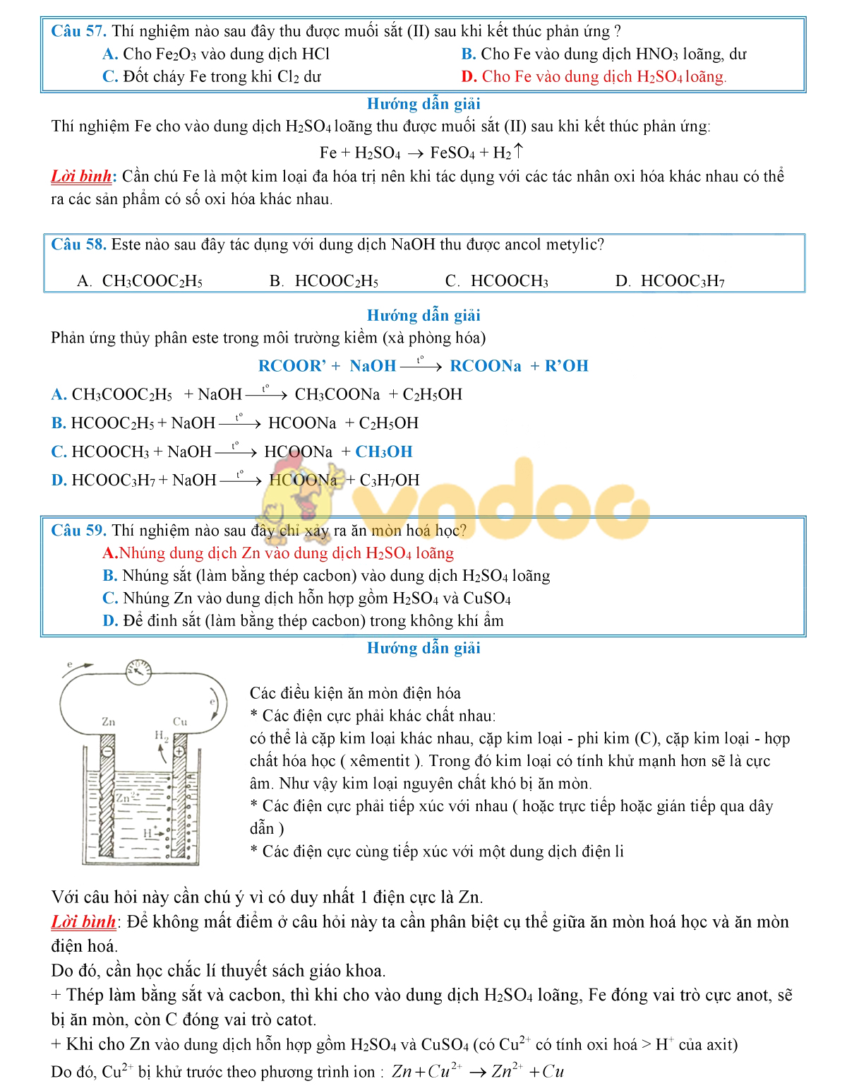 Lời giải chi tiết đề thi chính thức THPT Quốc gia năm 2019 môn Hóa học