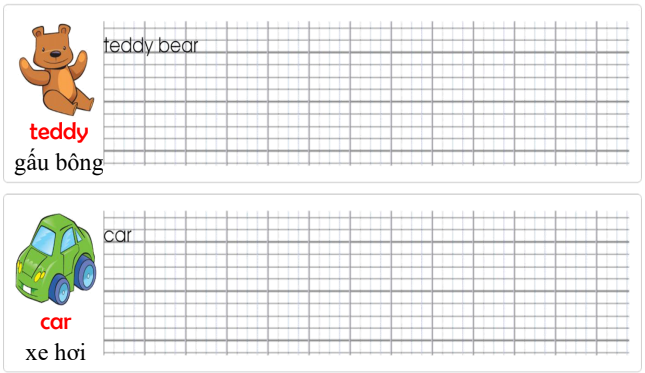 Tập viết Tiếng Anh lớp 2 Unit 2 Playtime