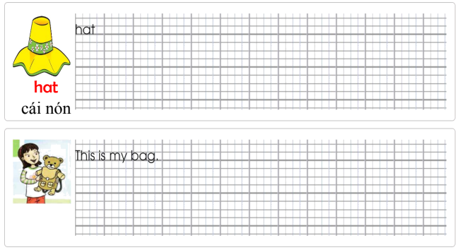 Tập viết Tiếng Anh lớp 2 Unit 2 Playtime