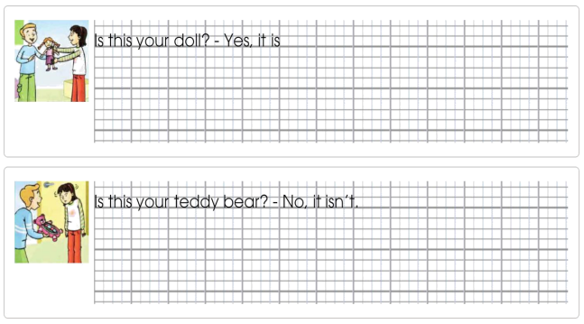 Tập viết Tiếng Anh lớp 2 Unit 2 Playtime