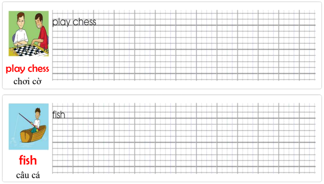 Tập viết Tiếng Anh lớp 4 Unit 2 My Weekend