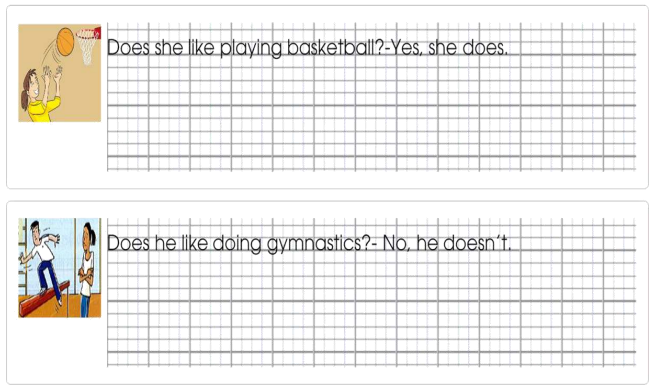 Tập viết Tiếng Anh lớp 4 Unit 2 My Weekend