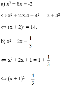 Giải bài tập SGK Toán lớp 9 bài 3: Phương trình bậc hai một ẩn