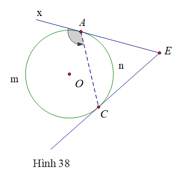Giải bài tập SGK Toán lớp 9 bài 5: Góc có đỉnh ở bên trong đường tròn. Góc có ngoài ở bên trong đường tròn