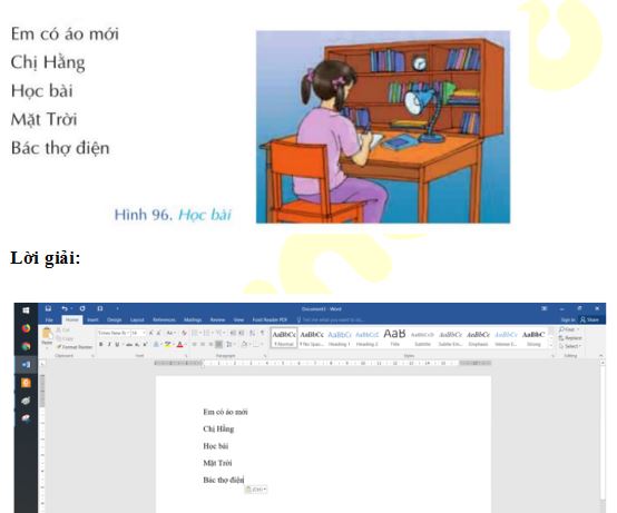 Bài thực hành 2 trang 89 SGK Tin học 3