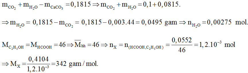 Xác định công thức phân tử Cacbohidrat