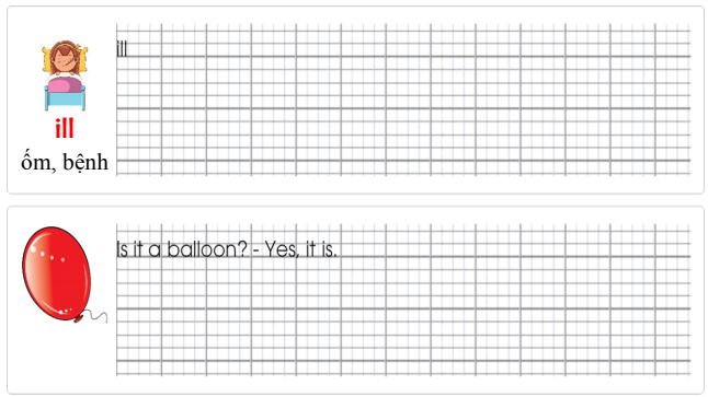 Tập viết Tiếng Anh lớp 1 Unit 3 Is it a plane?