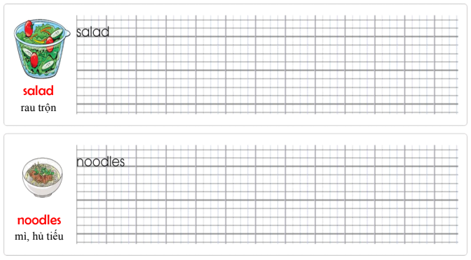 Tập viết Tiếng Anh lớp 3 Unit 3 Do you have a milkshake