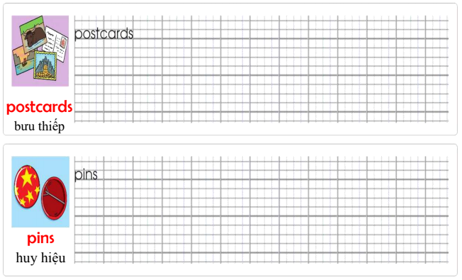 Tập viết Tiếng Anh lớp 4 Unit 3 My Things
