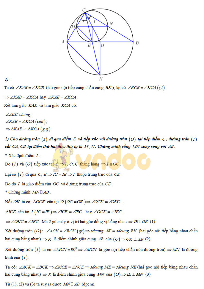 Đáp án đề thi vào lớp 10 môn Toán các trường PTDTNT Hòa Bình năm 2019