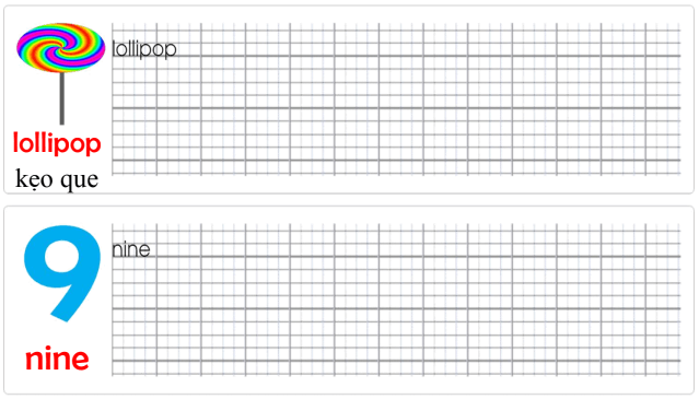 Tập viết Tiếng Anh lớp 1 Unit 4 This is my mum