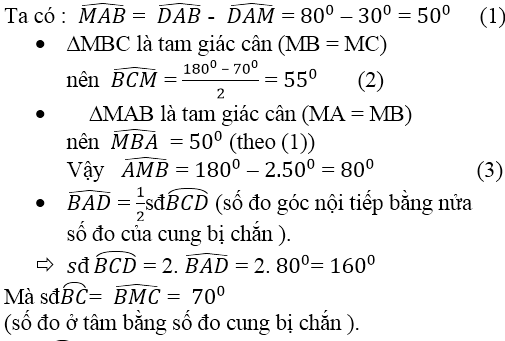 Giải bài tập SGK Toán lớp 9 bài 7: Tứ giác nội tiếp