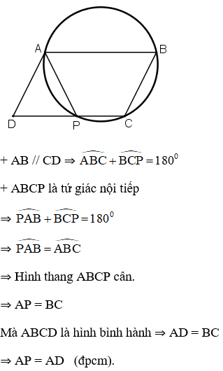 Giải bài tập SGK Toán lớp 9 bài 7: Tứ giác nội tiếp