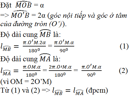 Giải bài tập SGK Toán lớp 9 bài 9: Độ dài đường tròn, cung tròn