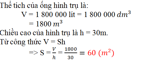 Giải bài tập SGK Toán lớp 9 bài 1: Hình Trụ - Diện tích xung quanh và thể tích của hình trụ