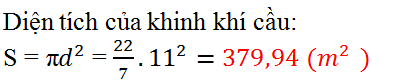 Giải bài tập SGK Toán lớp 9 bài 3: Hình cầu. Diện tích mặt cầu và thể tích hình cầu