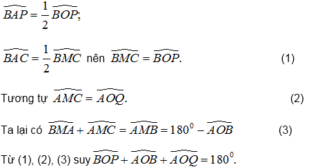 Góc nội tiếp hình học lớp 9