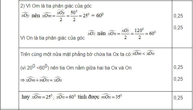 Đề thi khảo sát chất lượng đầu năm môn Toán lớp 7