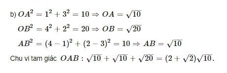 Tính chu vi tam giác trong không gian